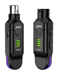 AITONE Wireless XLR Transmitter and Receiver – 2.4GHz Wireless Microphone System