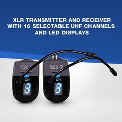 ALTO Stealth 1 Mono UHF XLR Wireless Mic System for Speakers