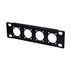 7 Inch 1U Rack Panel with 4 D-Series Ports XLR HDMI Audio Mount Plate