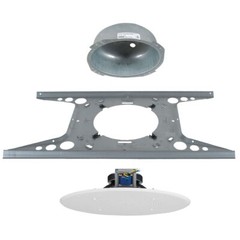 8″ 70V Ceiling Speaker / White Grill / Tile Bridge & Backbox Bundle