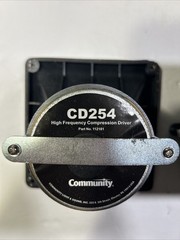 2x Community CD-254 112181 Pro High Frequency Compression Driver Horn speaker