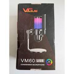 VeGue VM60 USB Microphone Kit 192kHz/24bit Condenser Mic Boom Arm Podcast Gaming