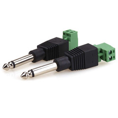 TS 1/4 Inch Jack, 6.35Mm Mono Male Plug for Guitar/Speaker/Microphone Cable That