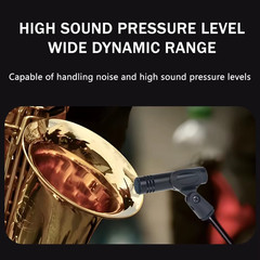 E614 Pro Drum Condenser Microphone with Windscreen & Clamp Mount