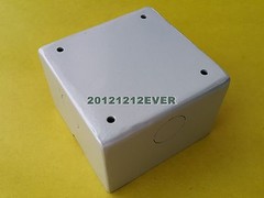 1x Aluminum alloy AC Power Shell Wall Socket Outlet box chassis 86x86mm