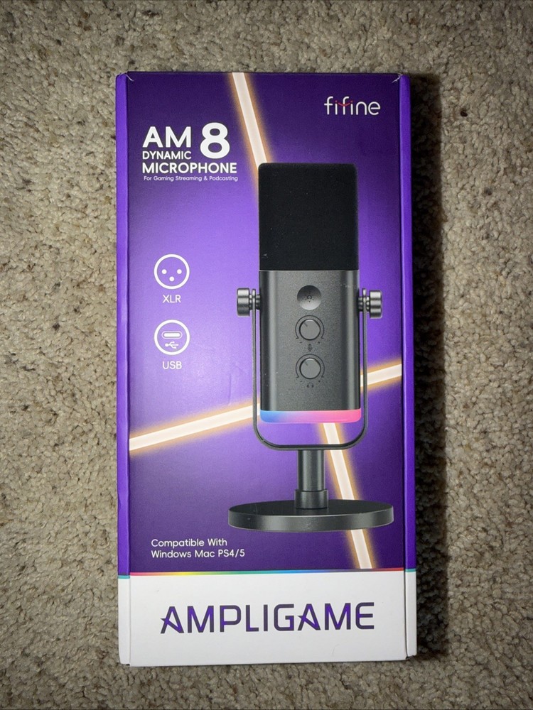 FIFINE AM8 XLR USB Dynamic Microphone for Gaming, Streaming & Podcasting