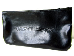 CARVIN USA Audio Microphone Zippered Bag ⚫ Accessory Carry Case Holder Protector