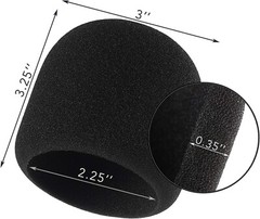 Foam Microphone Windscreen Mic Cover Pop Filter For Blue Yeti Yeti