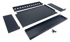 PROCRAFT ARBN-2U-10-V 2U 10″ Deep All Aluminum 19″ Rack Mount Project Box -USA