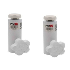 2 Prox Universal Compact Adapter Lighting M8 Mount for Speaker Stands – White