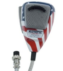 Astatic 636L-FLAG Stars N‘ Stripes Noise Canceling CB Radio Mic 302-10309 NEW