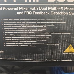 Behringer Europower PMP5000 Powered Mixer 20 Channel 1200W Powered Mixer – AS IS
