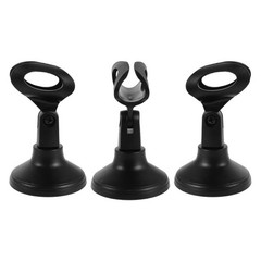 3 Sets Wide Clamp for Mic Adjustable Microphone Clip Holder Stand
