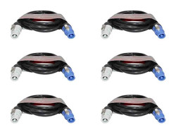 6 PowerCon Cables 12 AWG 6 ft High Performance A Blue to B Gray Connectors Prox