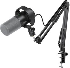 K688 Podcast Microphone Kit, USB/XLR Dynamic Microphone with Boom Arm for PC/XLR
