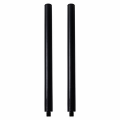 Sound Town Subwoofer/Speaker Extender Poles, M20 Threading, Black STSD-M20B-PAIR