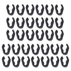 Convenient Cable Organization with Microphone Stand Cable Clips 32 PCS