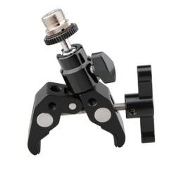 CAMVATE 5/8″-27 Ball Head Microphone Stand Holder with Super Crab Clamp Mount
