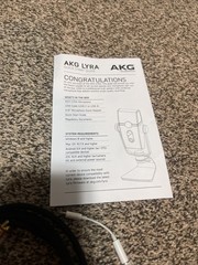 AKG Lyra USB-C Multi-Pattern Condenser Microphone Ultra-HD Streaming Podcast