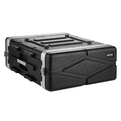 VEVOR 4U Rack Case Server Rack Cabinet 18.9 in ABS Construction with Latches