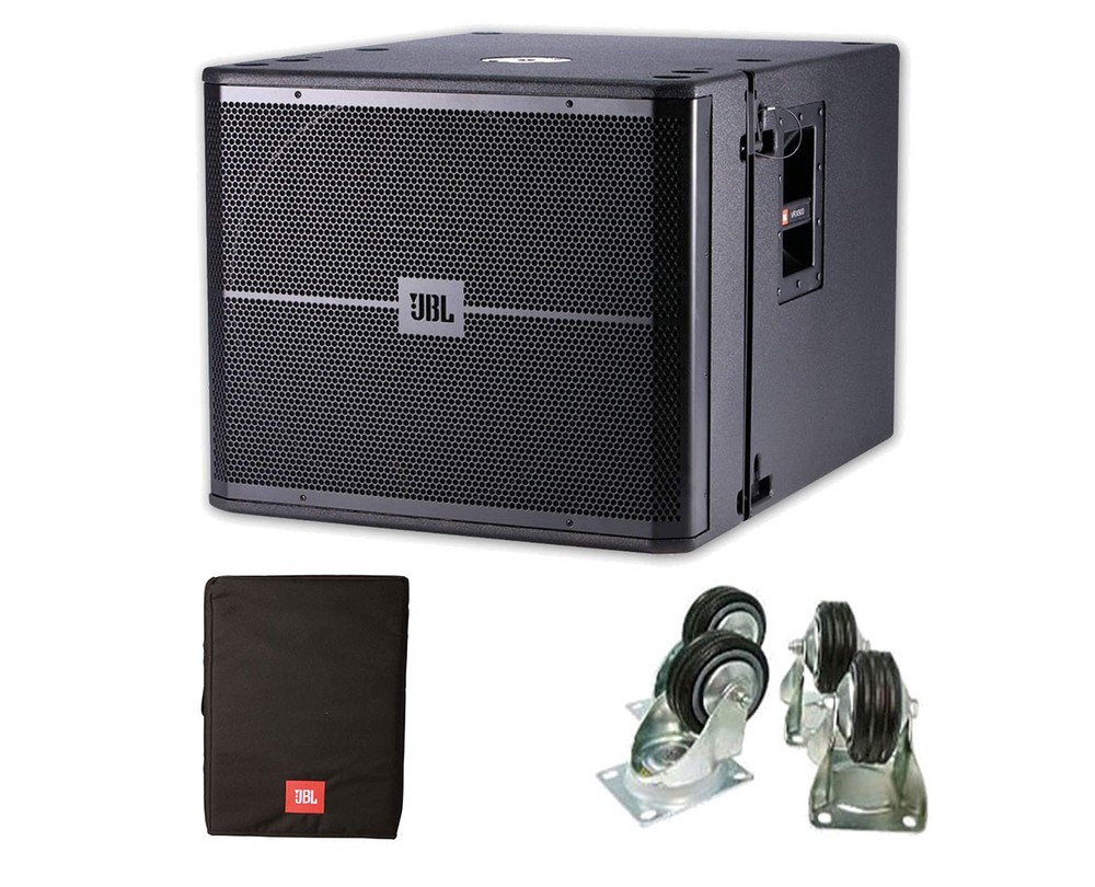 JBL VRX918SP 18″ Active Powered Flyable Subwoofer Sub + Cover + Casters