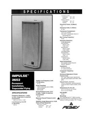 Peavey Impulse 2652 Compact PA Speaker In Natural Birch Wood 300W