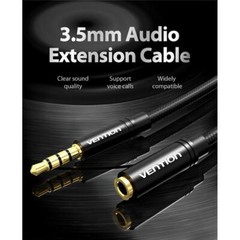 3.5mm Jack Headphone Extension Cable AUX Audio Cord Stereo Male to Female PC TV