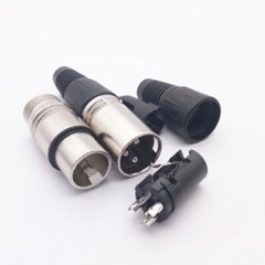 40X XLR DMX 3 Pin Male to Female MIC Snake Plug Audio Microphone Cable Connector