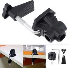 Universal Clamp Durable Desk Mount C-Clamp for Mic Stand Table Lamp Holder Black