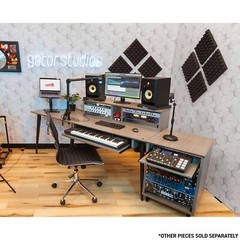 Gator Frameworks Elite Series 10U Studio Rack Table Natural Maple Finish idjnow