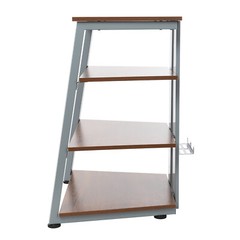 4-Layers AV Media Stand Stereo Stand Media Holder w/ Storage Shelves 110.23 lbs