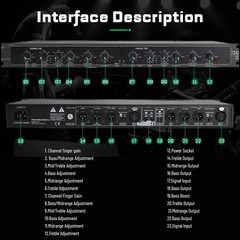 Mono 4 Way Crossover, Professional Stereo 2/3/4 Way Audio Sound Distribution Pro