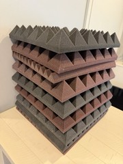 Assorted 12″X 12″X 1″ Wall Panels Studio Sound Noise Proofing Insulation Foam.