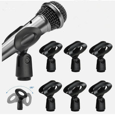 4/6 PC Adjustable Universal Microphone Mount Clip Clamp Holder for All Mic Stand