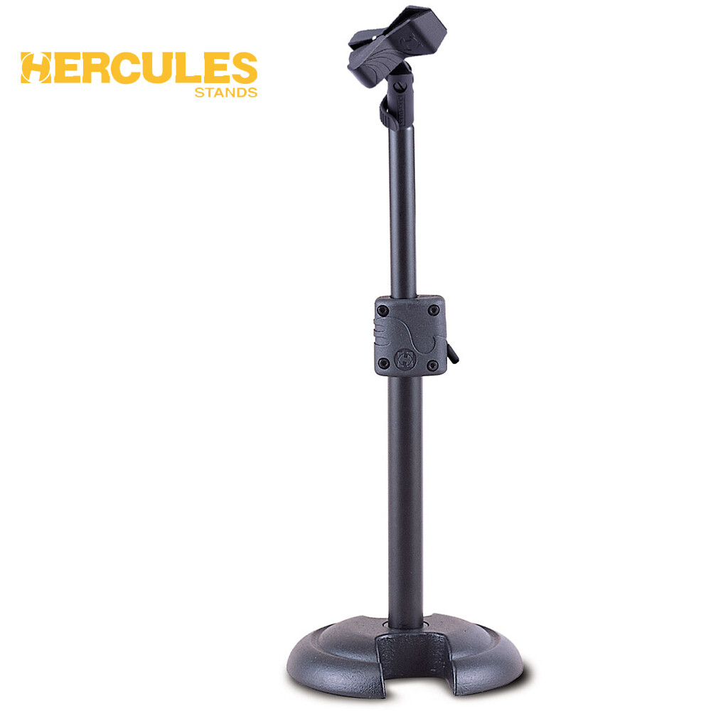 Hercules MS100B „H“ Base Low Profile Adjustable Microphone Stand w/ EZ Mic Clip