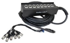 NEW 65ft Eight Ch Cable Snake PA System Gear Installation Audio Concert Cords