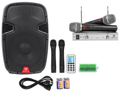 Rockville 12″ Portable YouTube Karaoke Machine/System w/ 4 Mics See Description!