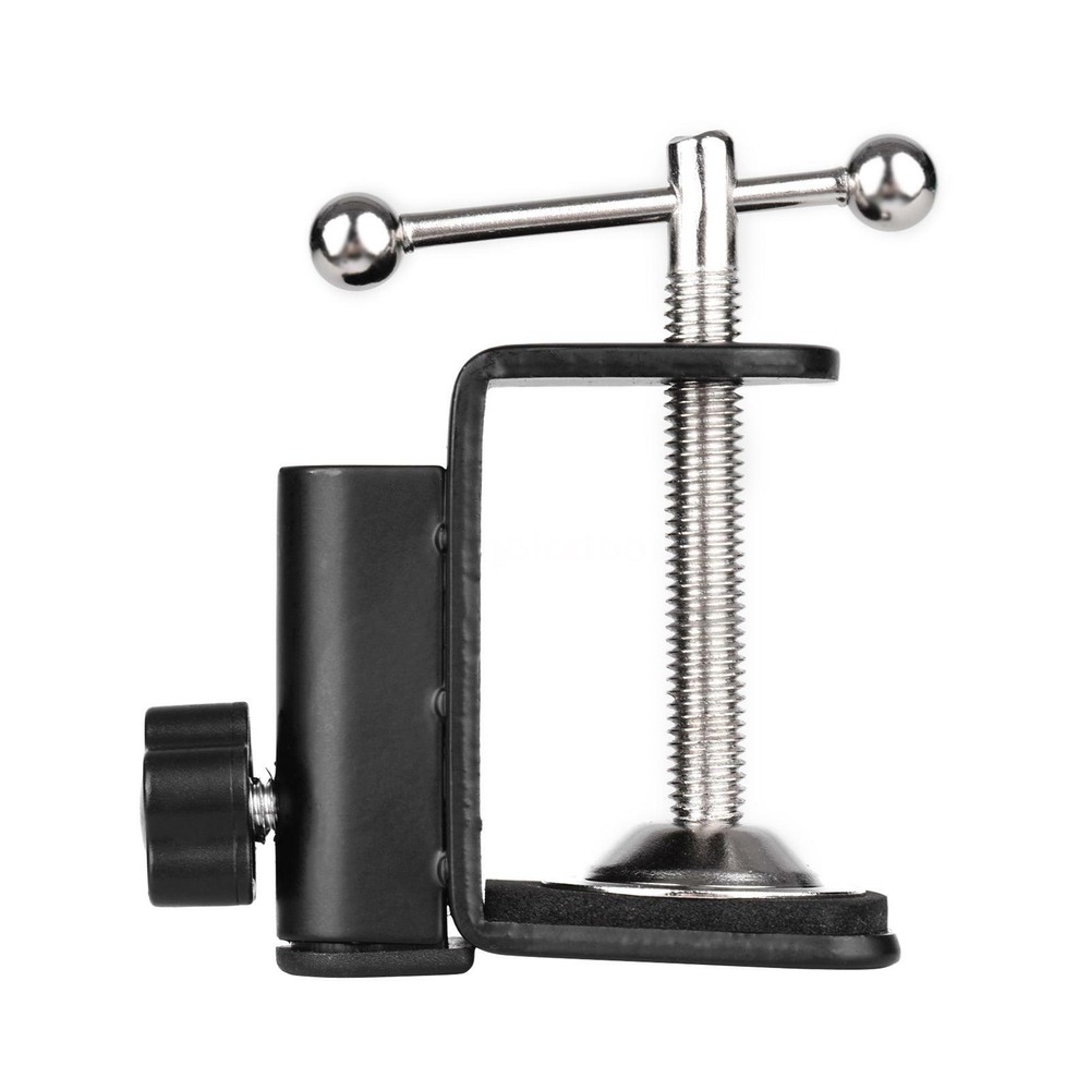 Adjustable C-shaped Arm Stand Clamp Desk Mounting Clamp + Screw for Microphone