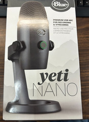 Blue Yeti Nano Gray Premium USB Microphone For Streaming & Recording Podcasting