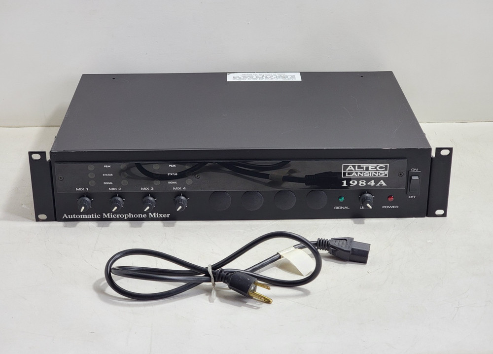 RARE Altec Lansing 1984A Automatic Microphone Mixer – Tested for Power! Plz Read