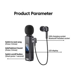 Microphone With Bluetooth Headset HD Calling Noise Canceling