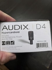 Audix D4 Dynamic Microphone New In Box!! 🔥 Awesome Item 🔥