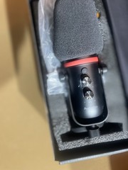 AudioPro Condenser Microphone USB Wired Black Cardioid Mute Switch Volume