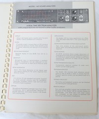 White Instruments Model 140 Sound Analyzer Manual Vintage