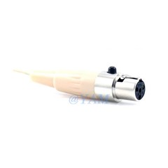 Single Hook Earset Mic YAM Beige EM1-C4S Headset Mic For Shure PGX SLX ULX TA4F