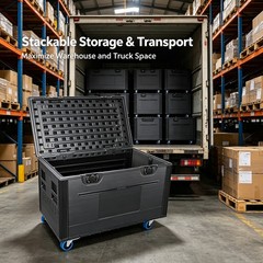 44″ Heavy Duty Stage Equipment Road Case with Casters for LED Screen Audio Gear