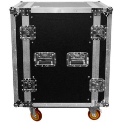 Heavy Duty 16 Space ATA Rack Case with 4 Inch Casters – 16U Server Case