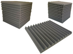 12 pcs 12″x12″x1″ Acoustic Foam Panel Tiles Wall Record Studio Sound Dark Gray