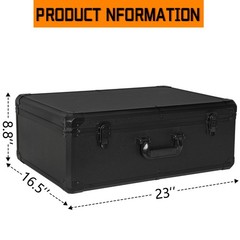 ITHWIU 23 Inch Aluminum Carrying Case 23 X 16.5 X 8.6 Inch Ideal for Micropho…