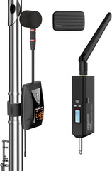 UHF Wireless Flute Microphone System with Rechargeable Receiver & Transmitter